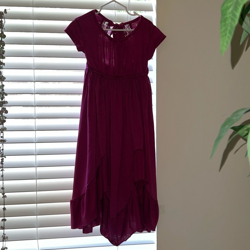 Dress, color is a like a wine, burgundy, dark fuchsia